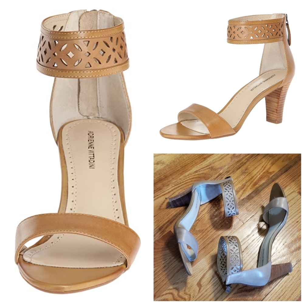 ADRIENNE VITTADINI Sereen Leather Sandals Opaline